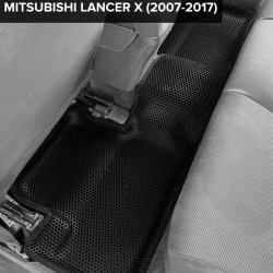 3D коврики EVA с бортами Mitsubishi Lancer X седан, хэтчбек (2007-2017)