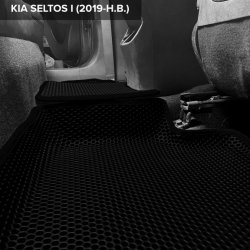 3D коврики EVA с бортами Kia Seltos I (2019-н.в.)